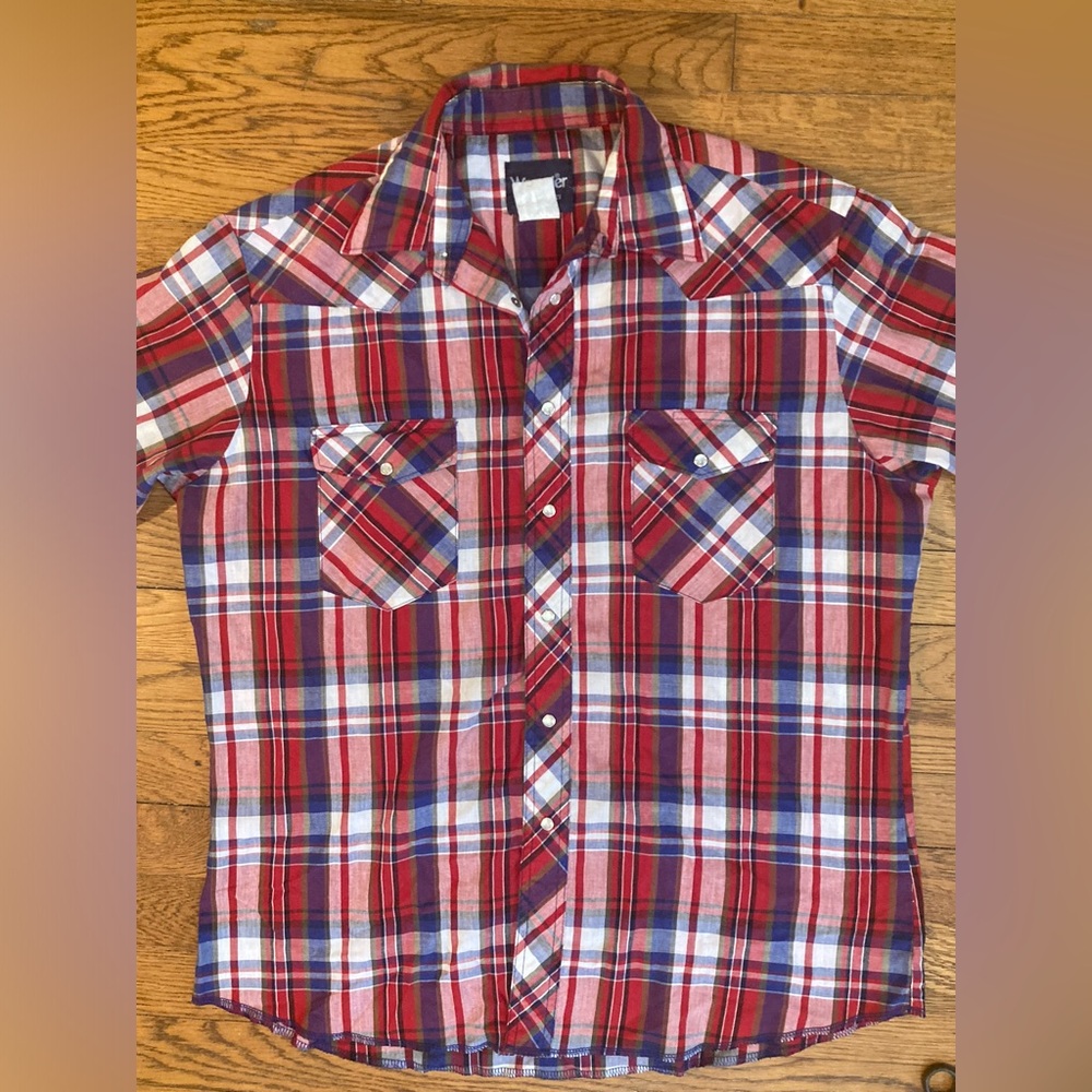 Vintage Short Sleeve Wrangler Pearl Snap